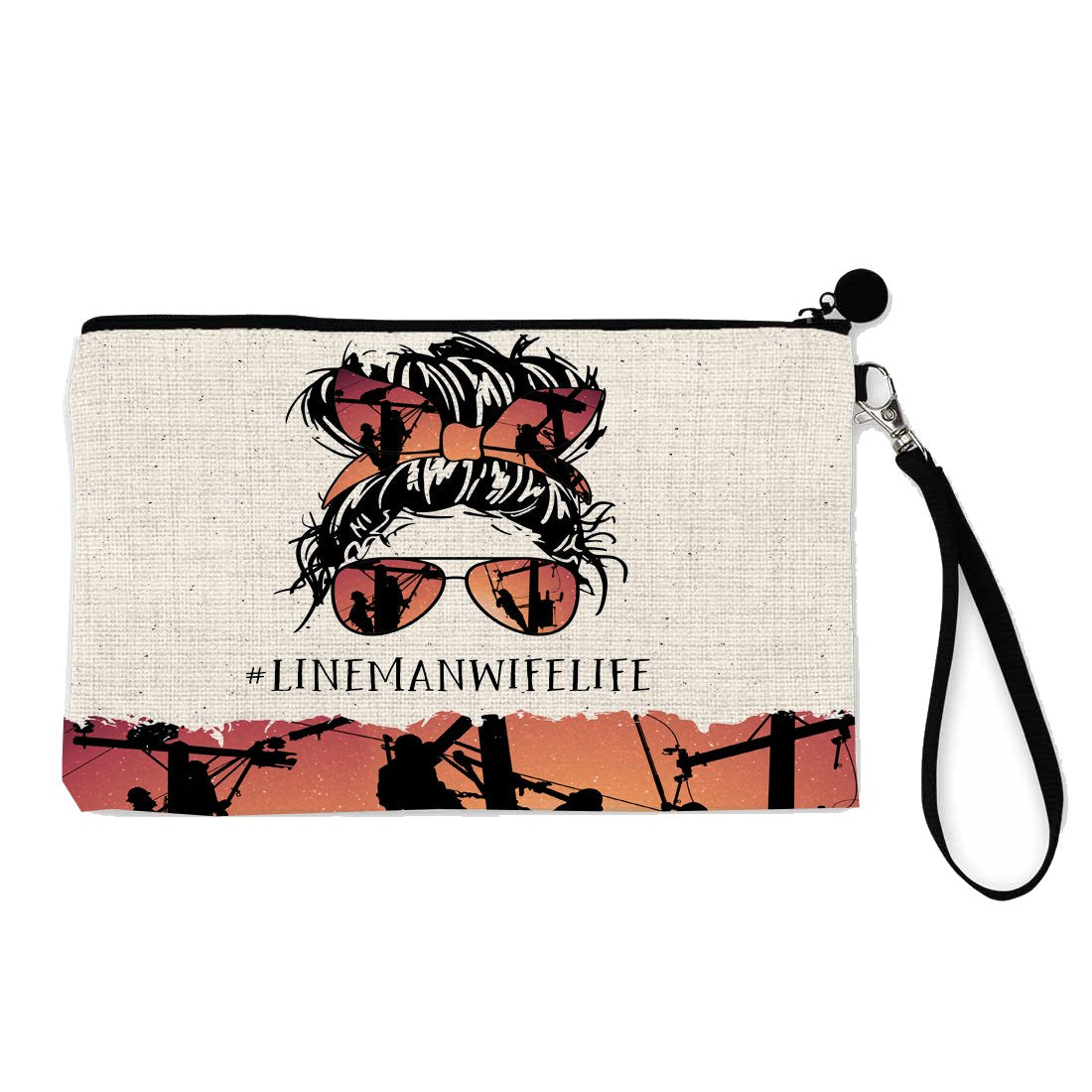 Lineman Wife Life #linemanwifelife Wristlet