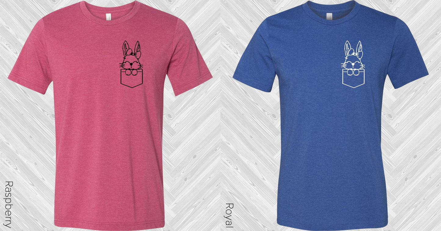 Little Pocket Bunny Graphic Tee Graphic Tee