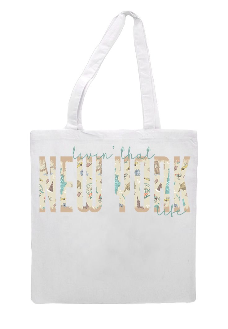 Livin That New York Life Grocery Tote Bag