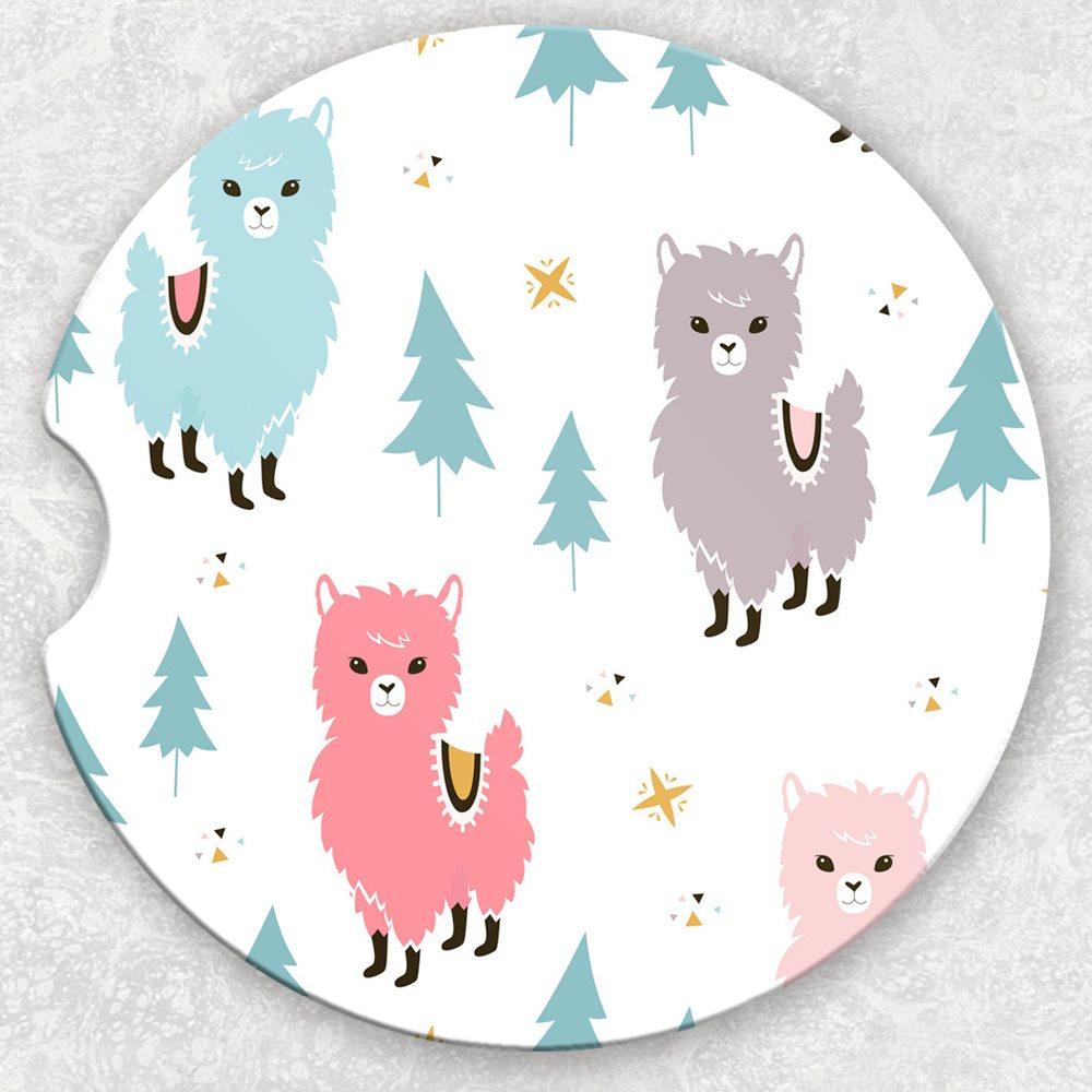 Car Coaster Set - Llama