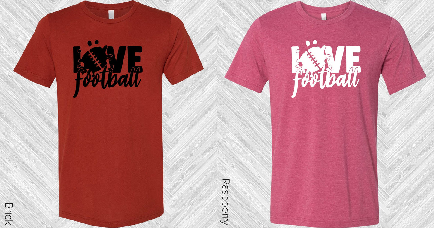 Love Football Graphic Tee Graphic Tee