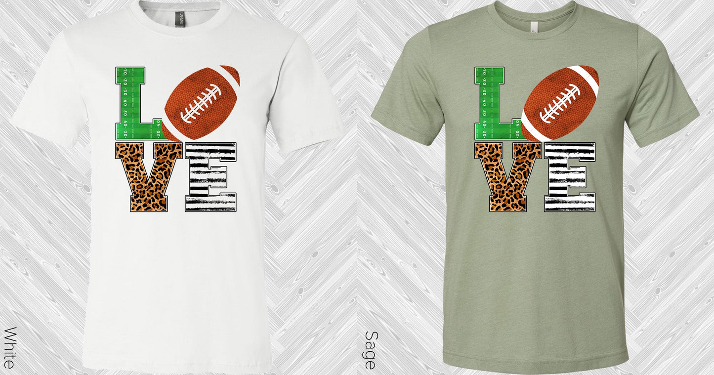 Love Football Graphic Tee Graphic Tee