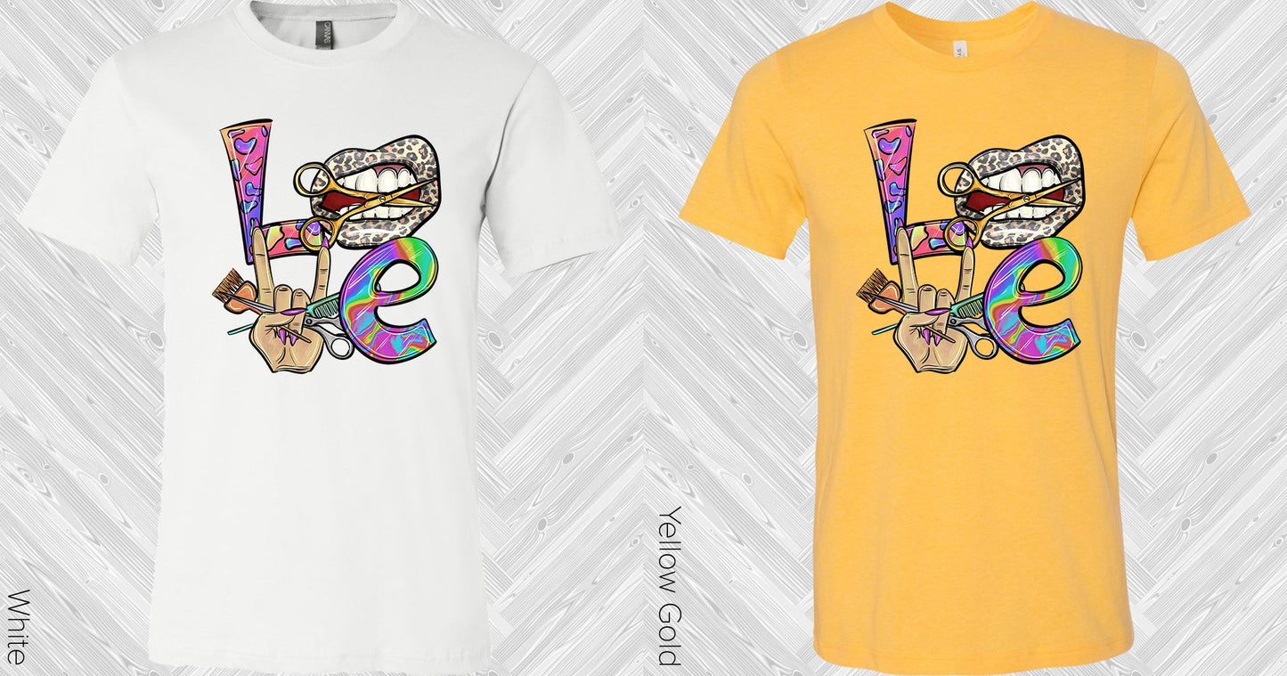 Love Hair Stylist Graphic Tee Graphic Tee