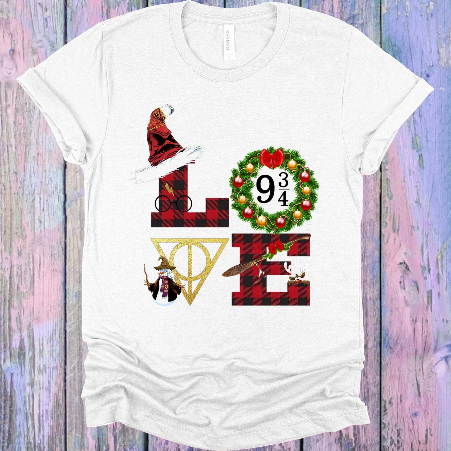 Love Harry Potter Christmas Graphic Tee Graphic Tee