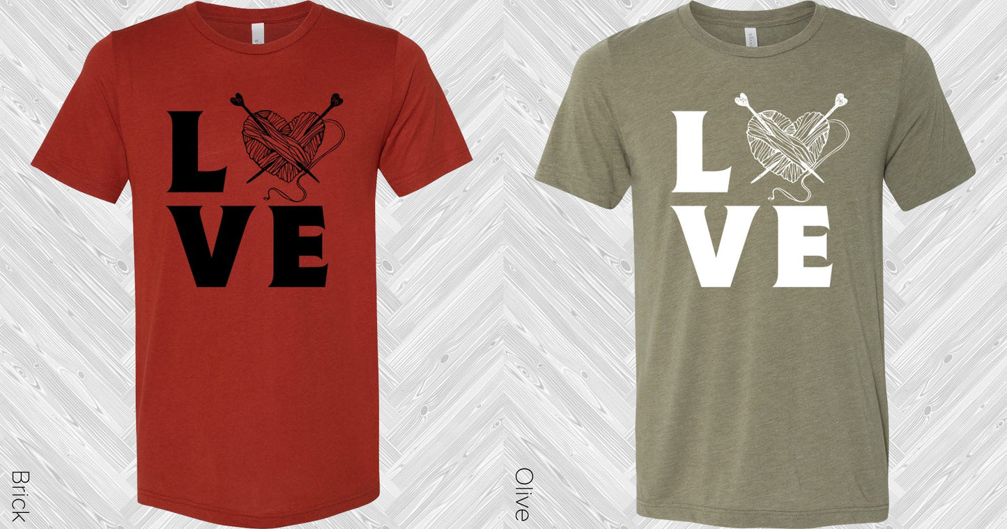 Love Knitting Graphic Tee Graphic Tee