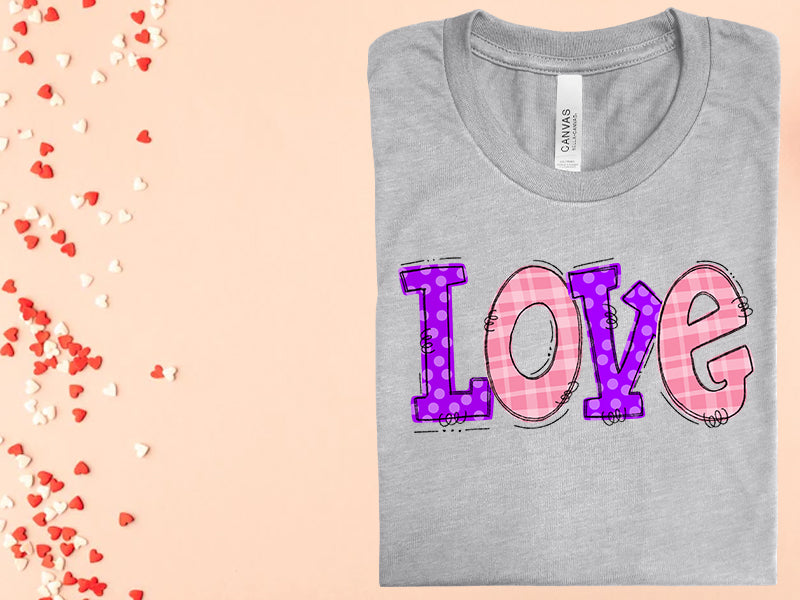 Love Doodle Graphic Tee Graphic Tee