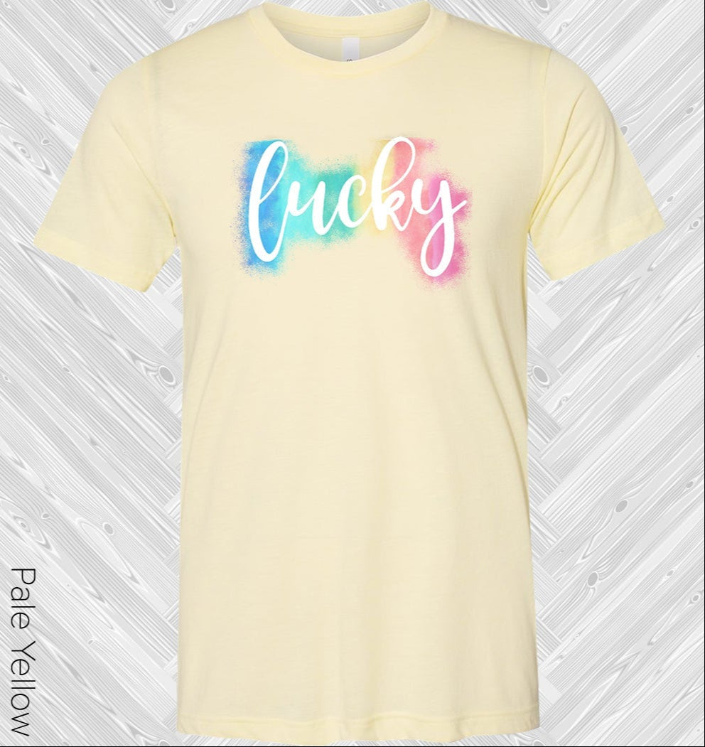 Lucky Rainbow St. Patricks Day Graphic Tee Graphic Tee