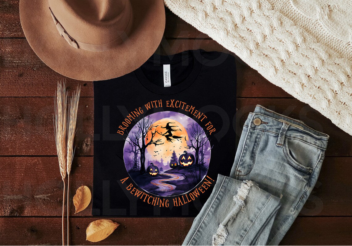 Brooming with Excitement Graphic Tee