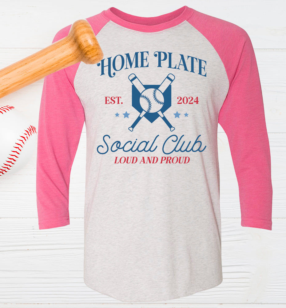 Home Plate Social Club Baseball Graphic Tee