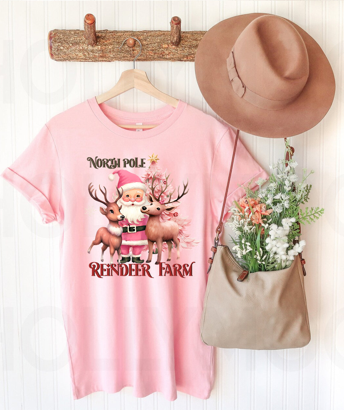 North Pole Reindeer Farm Graphic Tee