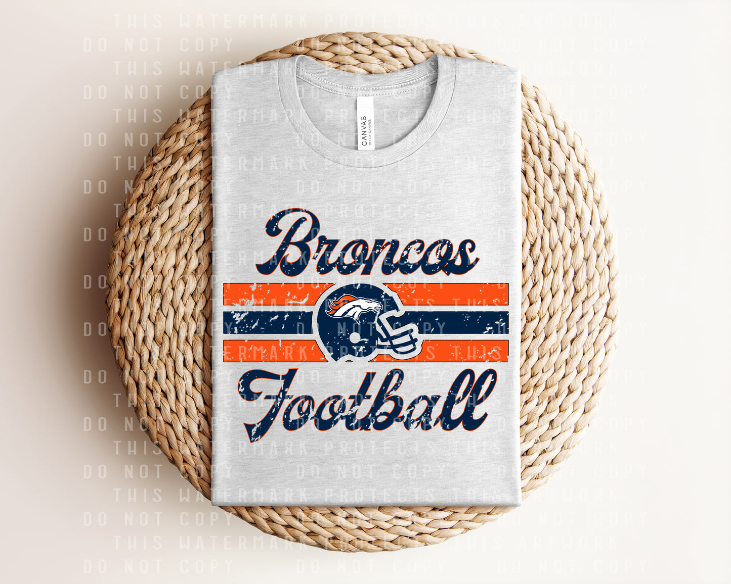Broncos Football Graphic Tee