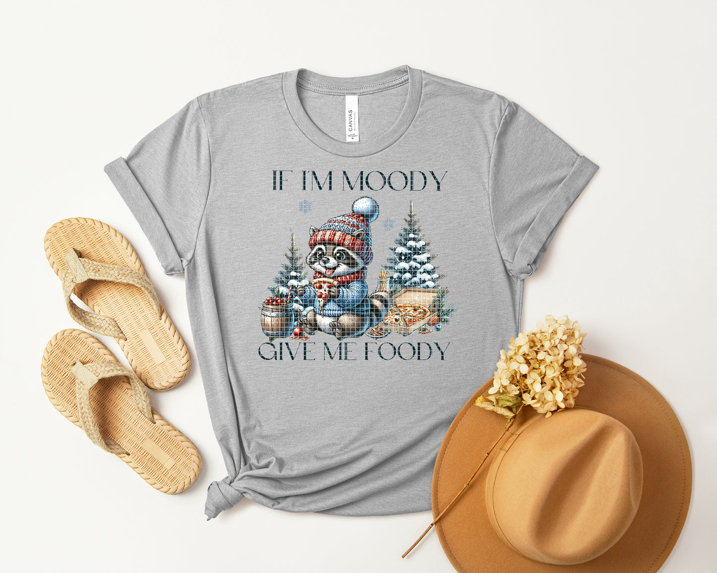 If I'm Moody Give Me Foody Graphic Tee