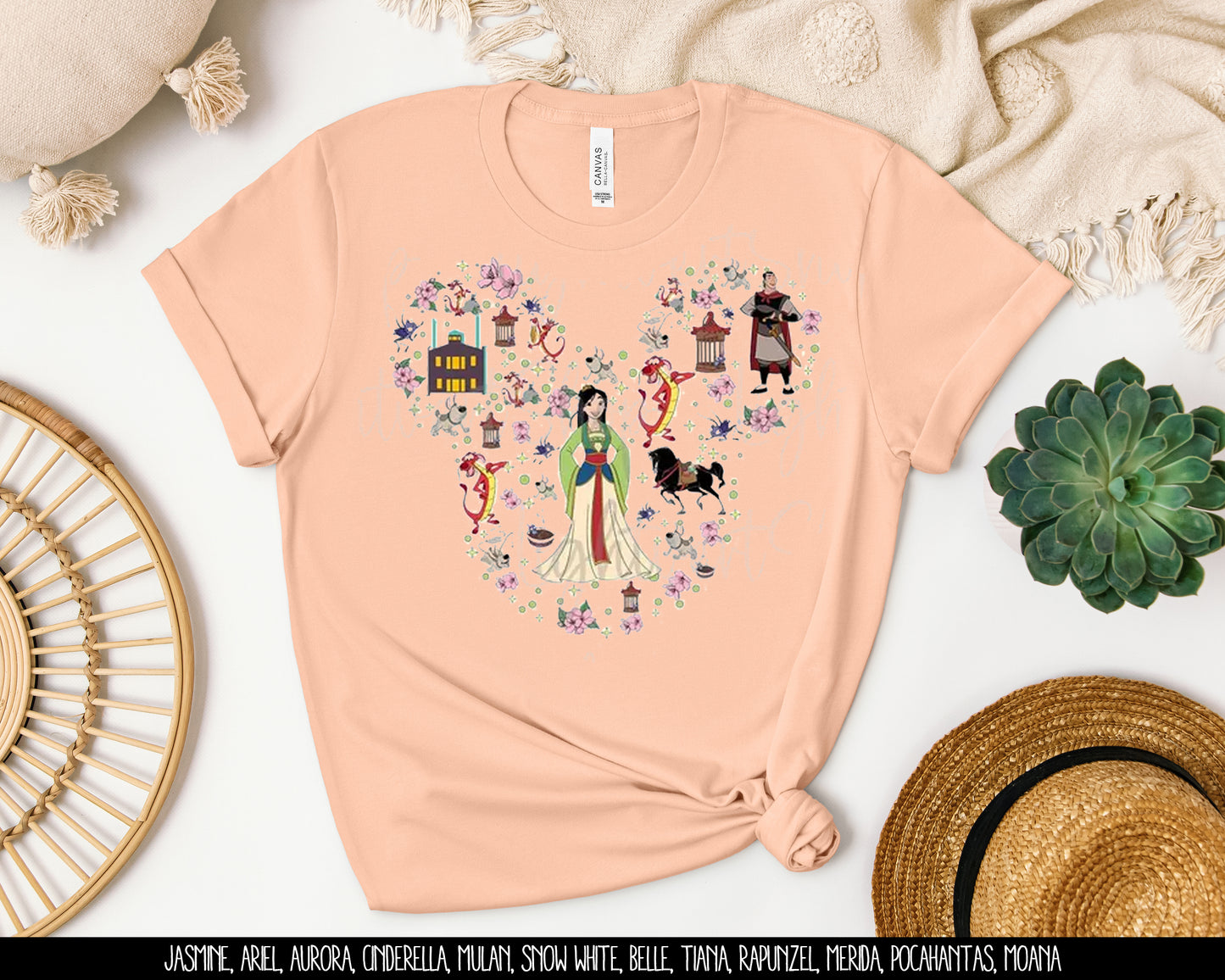 Mulan Mouse Collage Graphic Tee