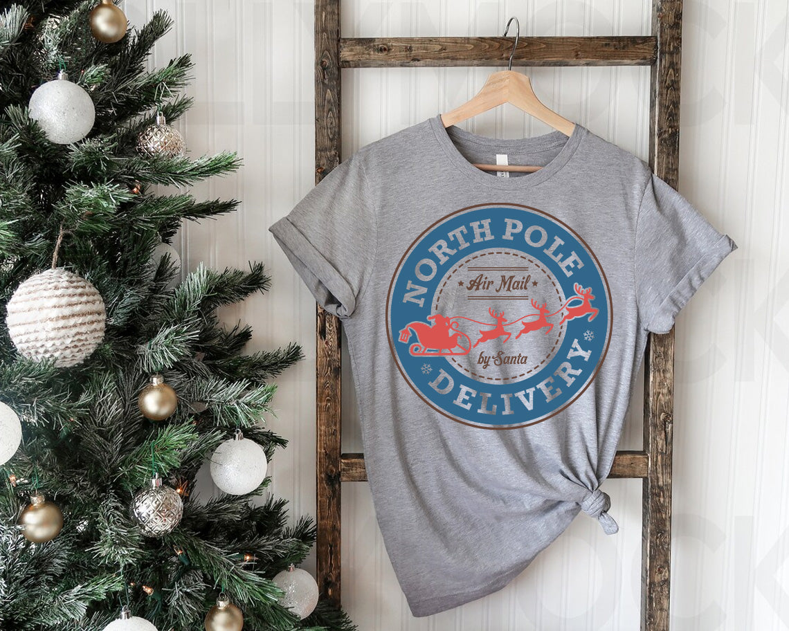 North Pole Delivery Graphic Tee