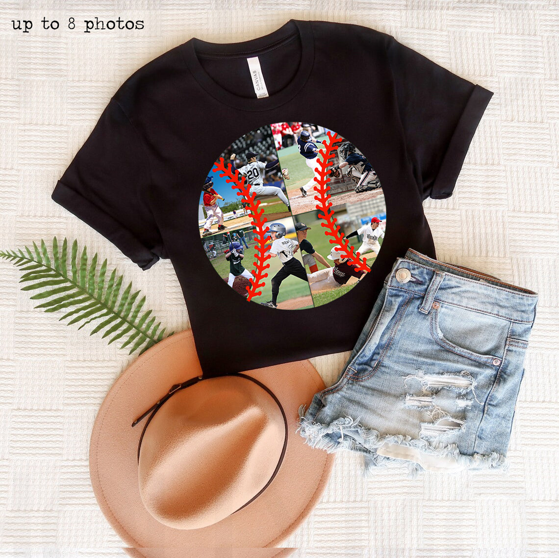 Baseball / Softball Photos Customized Graphic Tee
