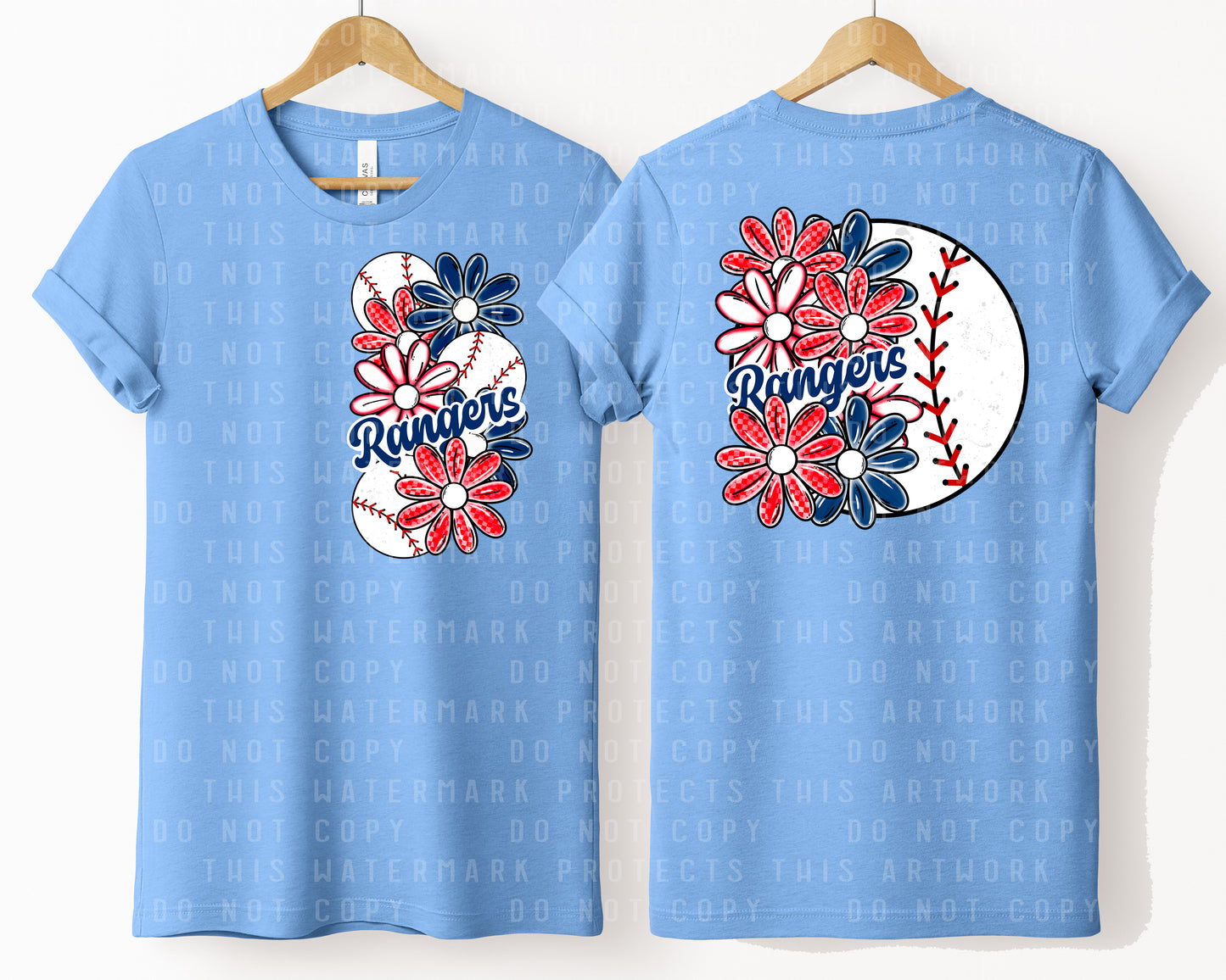 Rangers Floral Graphic Tee
