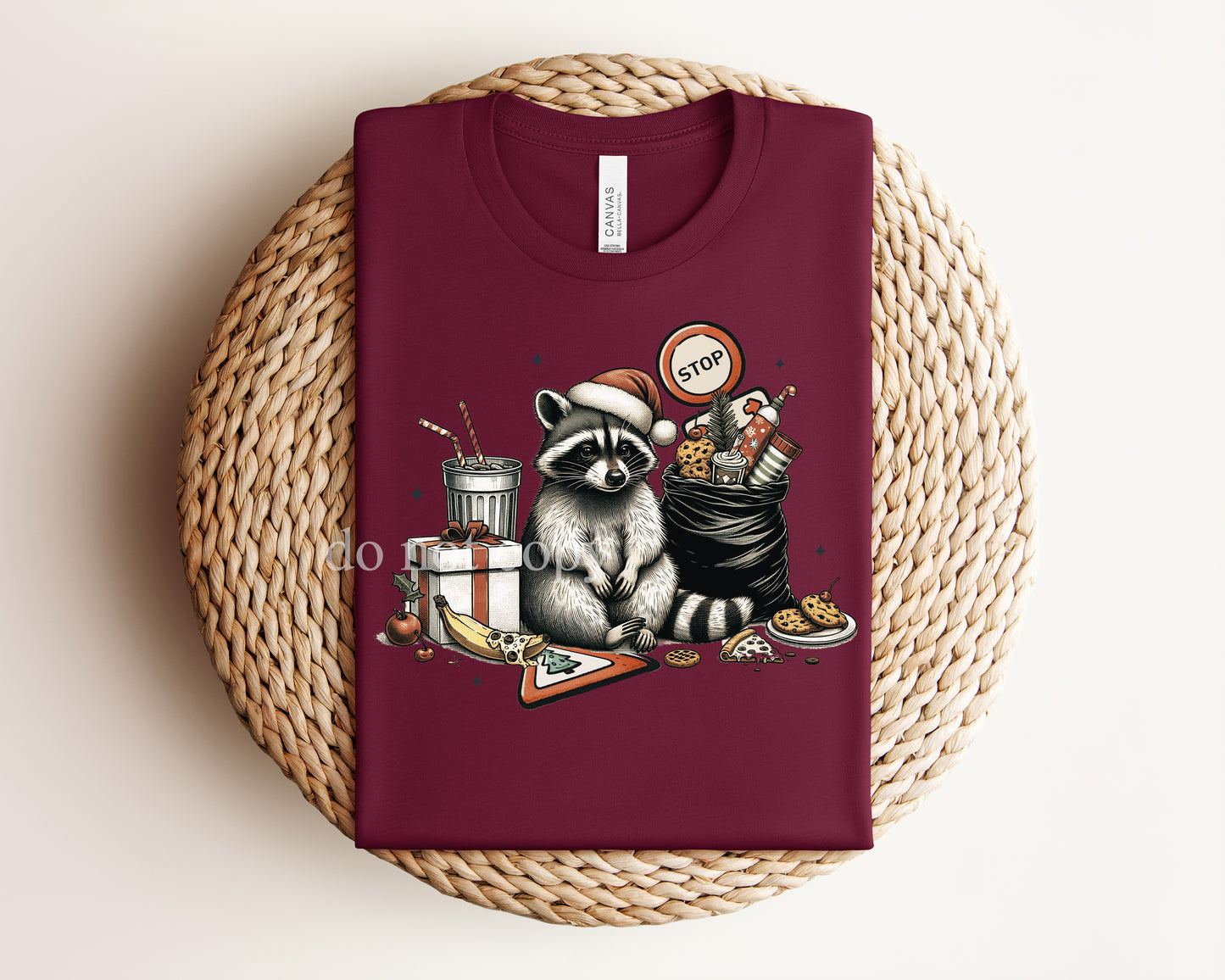 Christmas Raccoon Graphic Tee