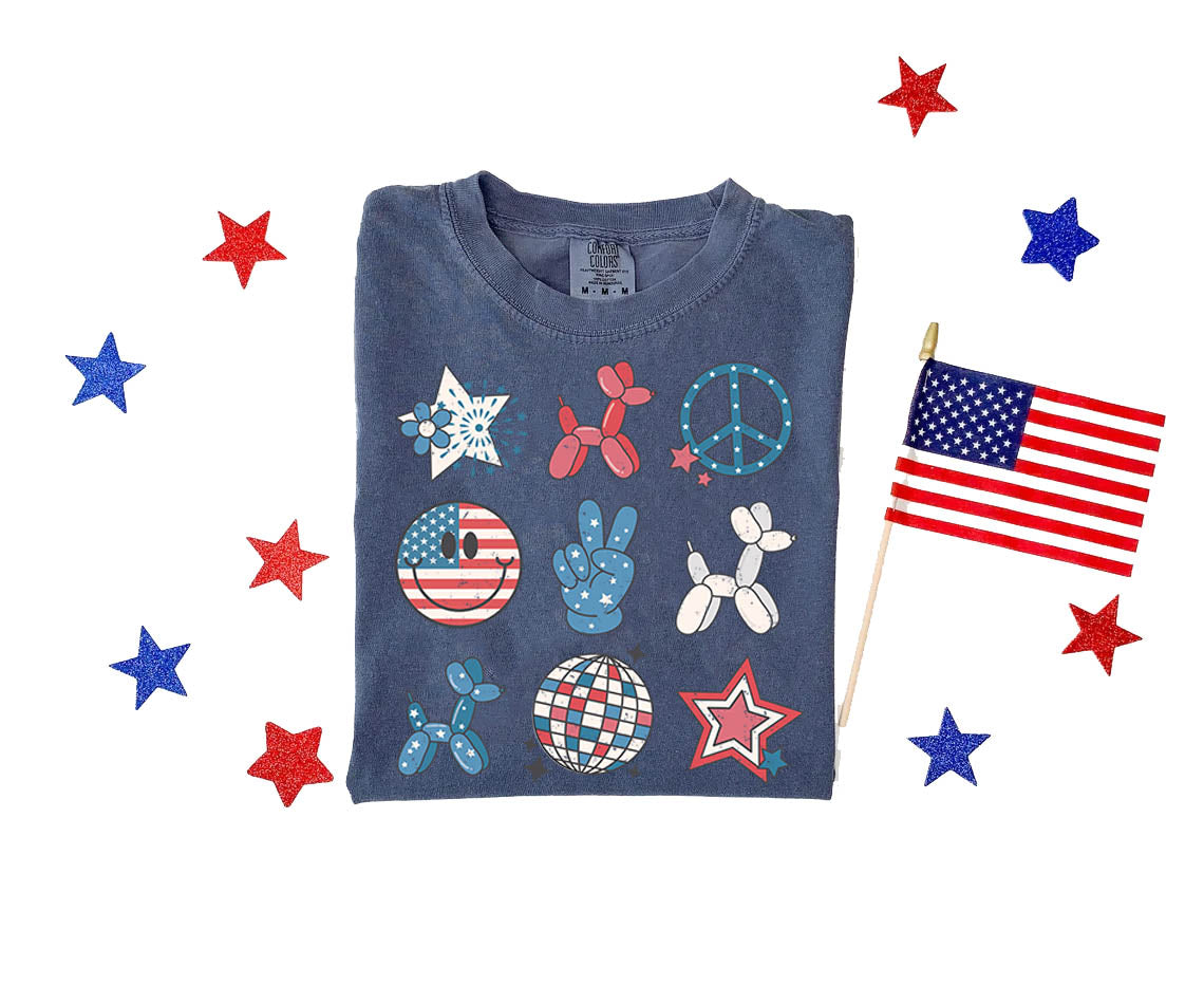 Patriotic Doodles Graphic Tee