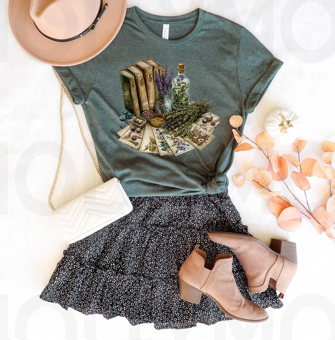 Books and Cards Herbalist Graphic Tee