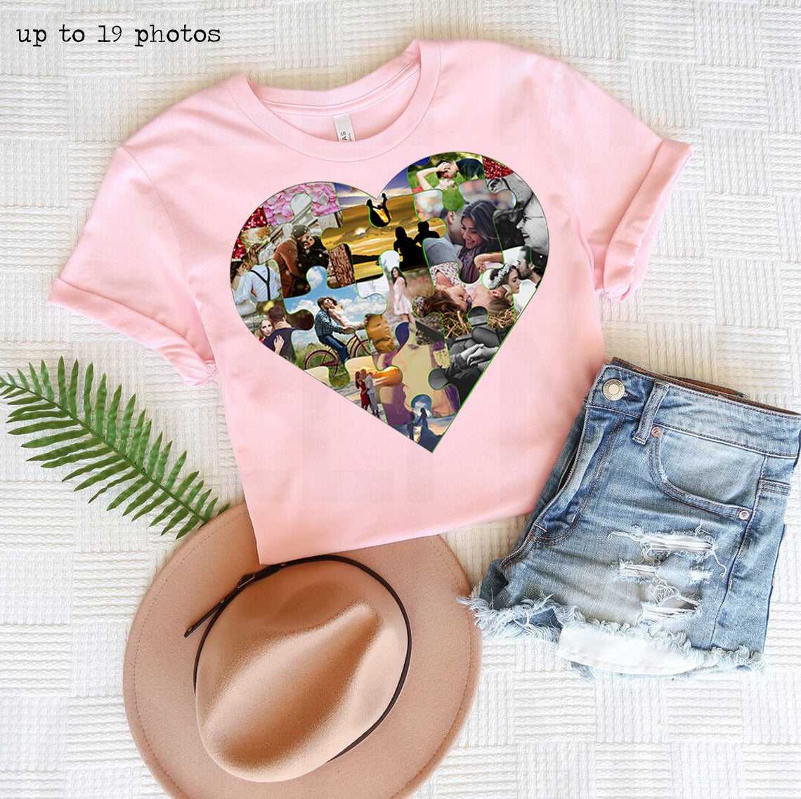Heart Photos Customized Graphic Tee