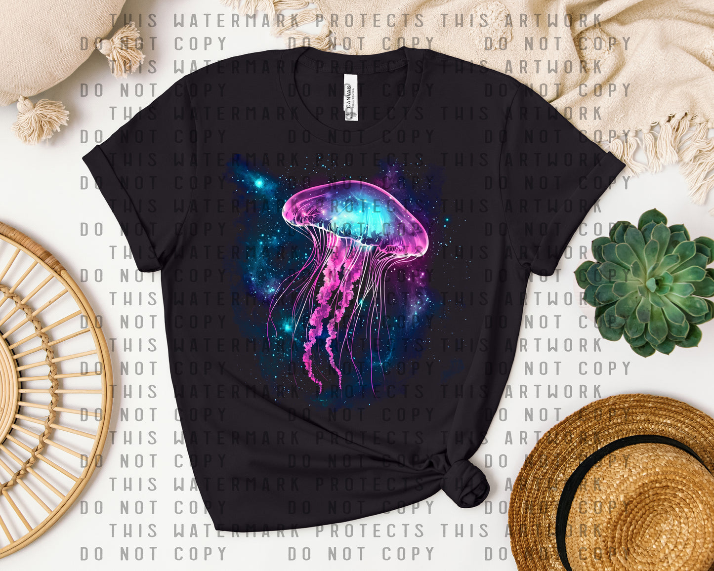 Dark World Jellyfish Graphic Tee