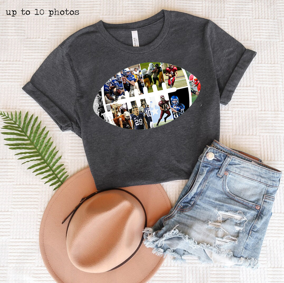 Football Photos Customized Graphic Tee