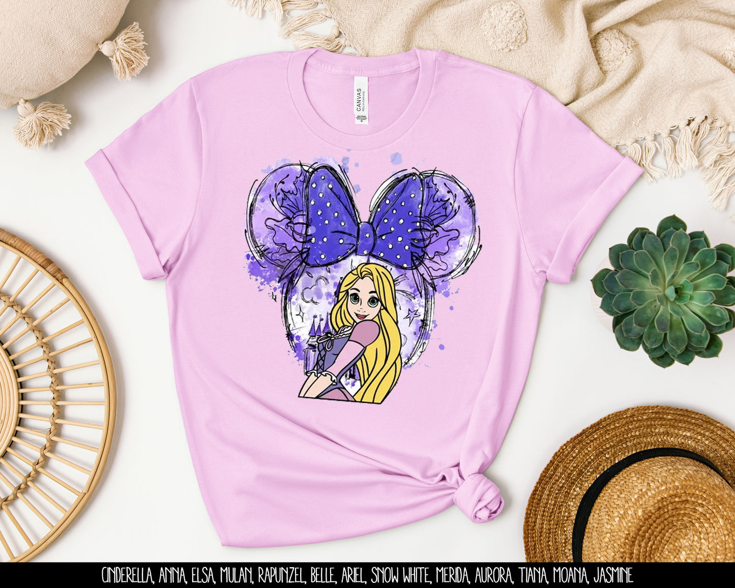 Rapunzel Watercolor Graphic Tee