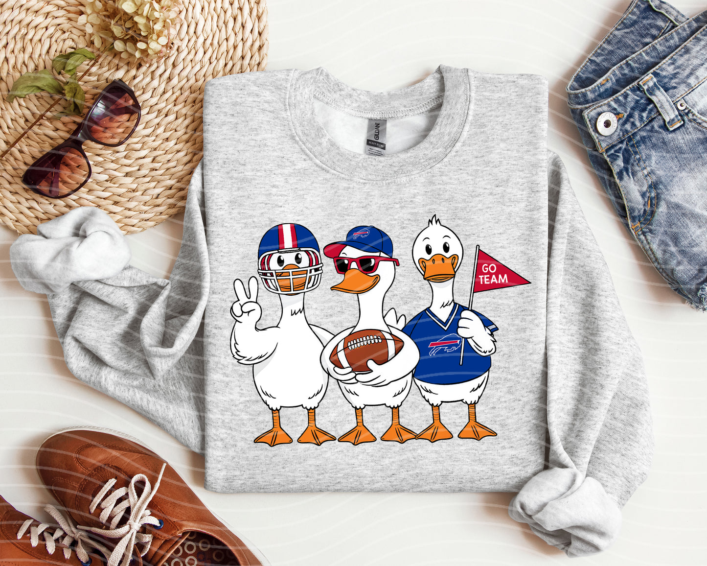 Bills Go Team Geese Graphic Tee