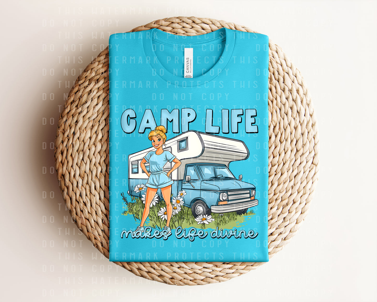 Camp Life Makes Life Divine Graphic Tee
