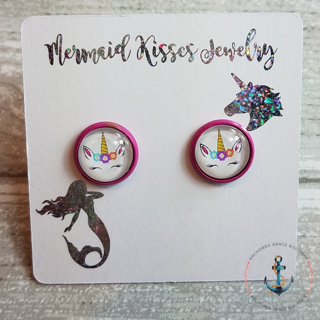 Photo Earrings - Unicorn