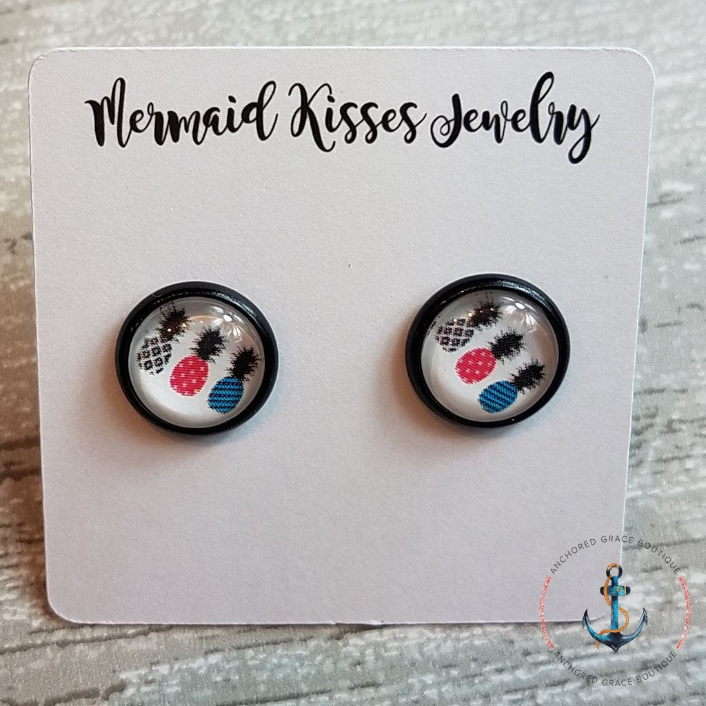 Photo Earrings - Pineapples