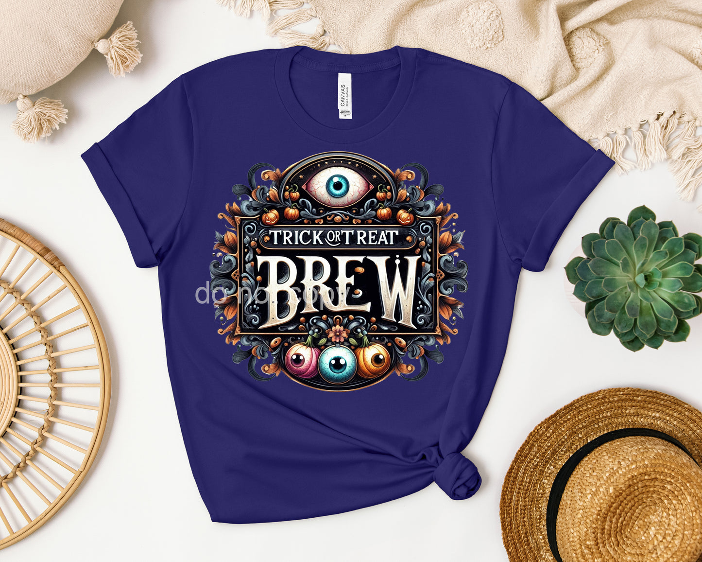 Trick or Treat Brew Label Graphic Tee