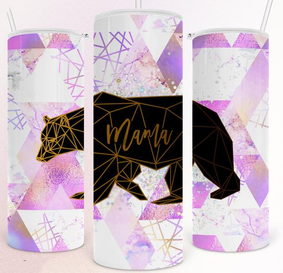 Mama Bear 20 Oz Skinny Tumbler