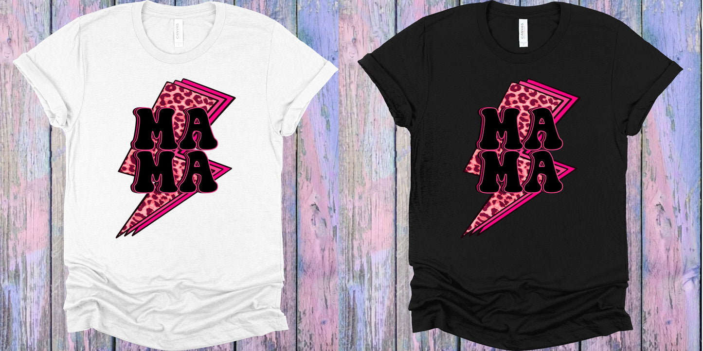 Mama Pink Lightening Graphic Tee Graphic Tee