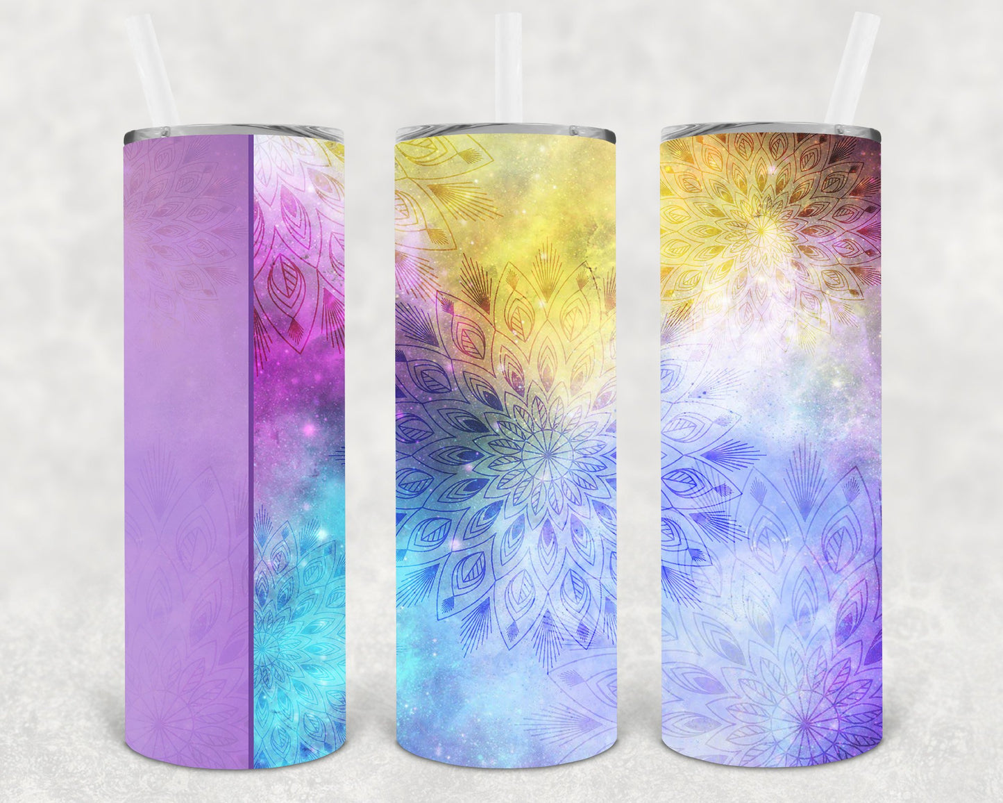 Mandala 20 Oz Skinny Tumbler