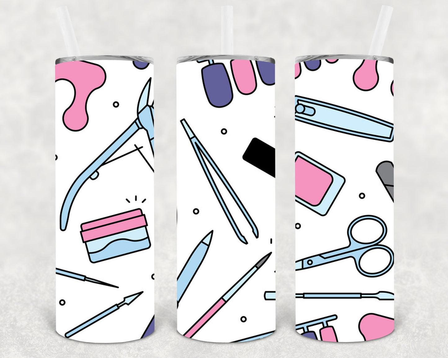 Manicure Tools 20 Oz Skinny Tumbler