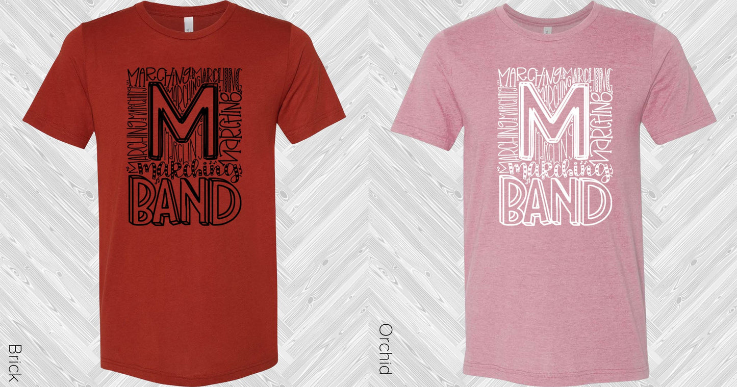 Marching Band Subway Art Graphic Tee Graphic Tee