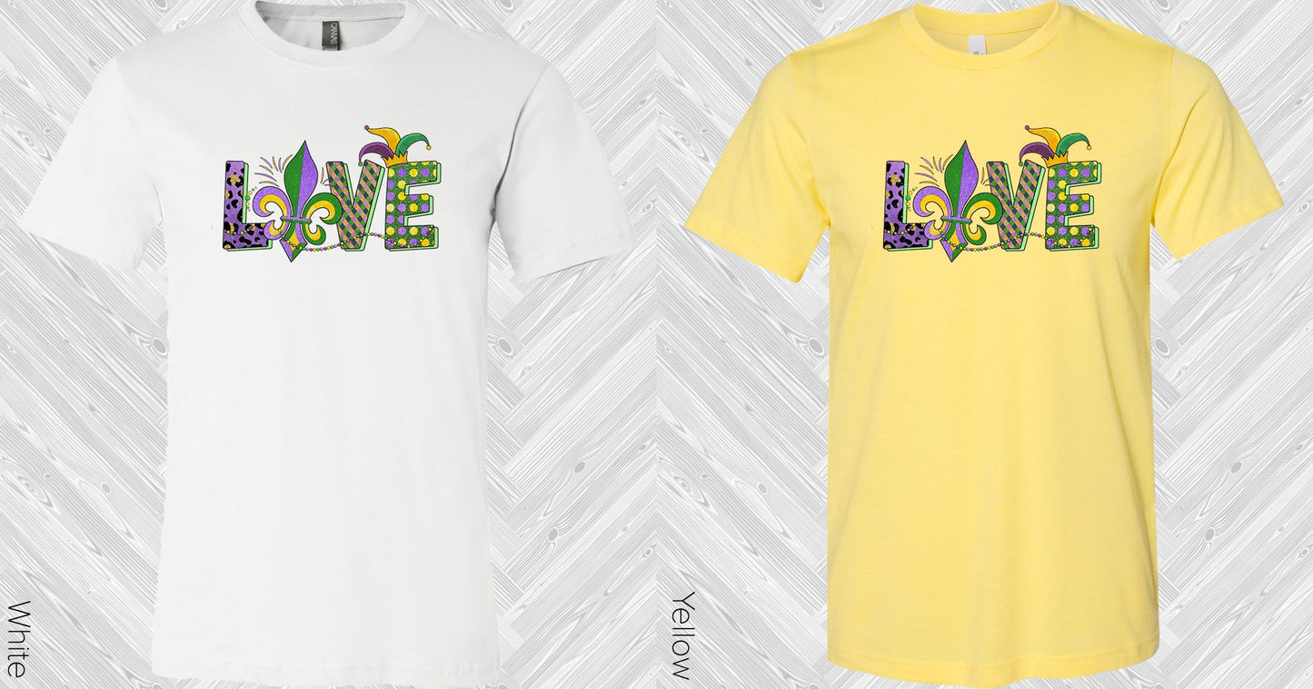 Mardi Gras Love Graphic Tee Graphic Tee