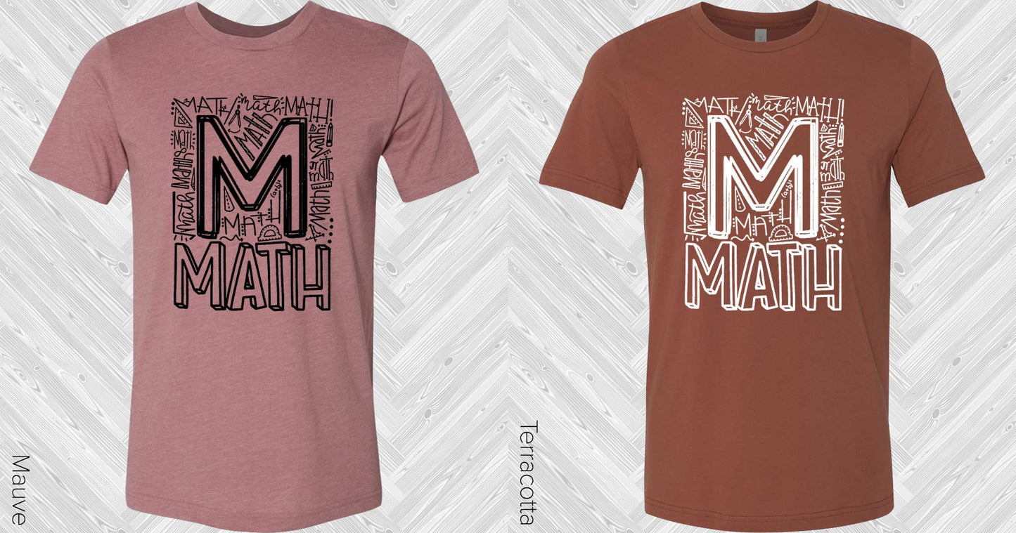 Math Subway Art Graphic Tee Graphic Tee
