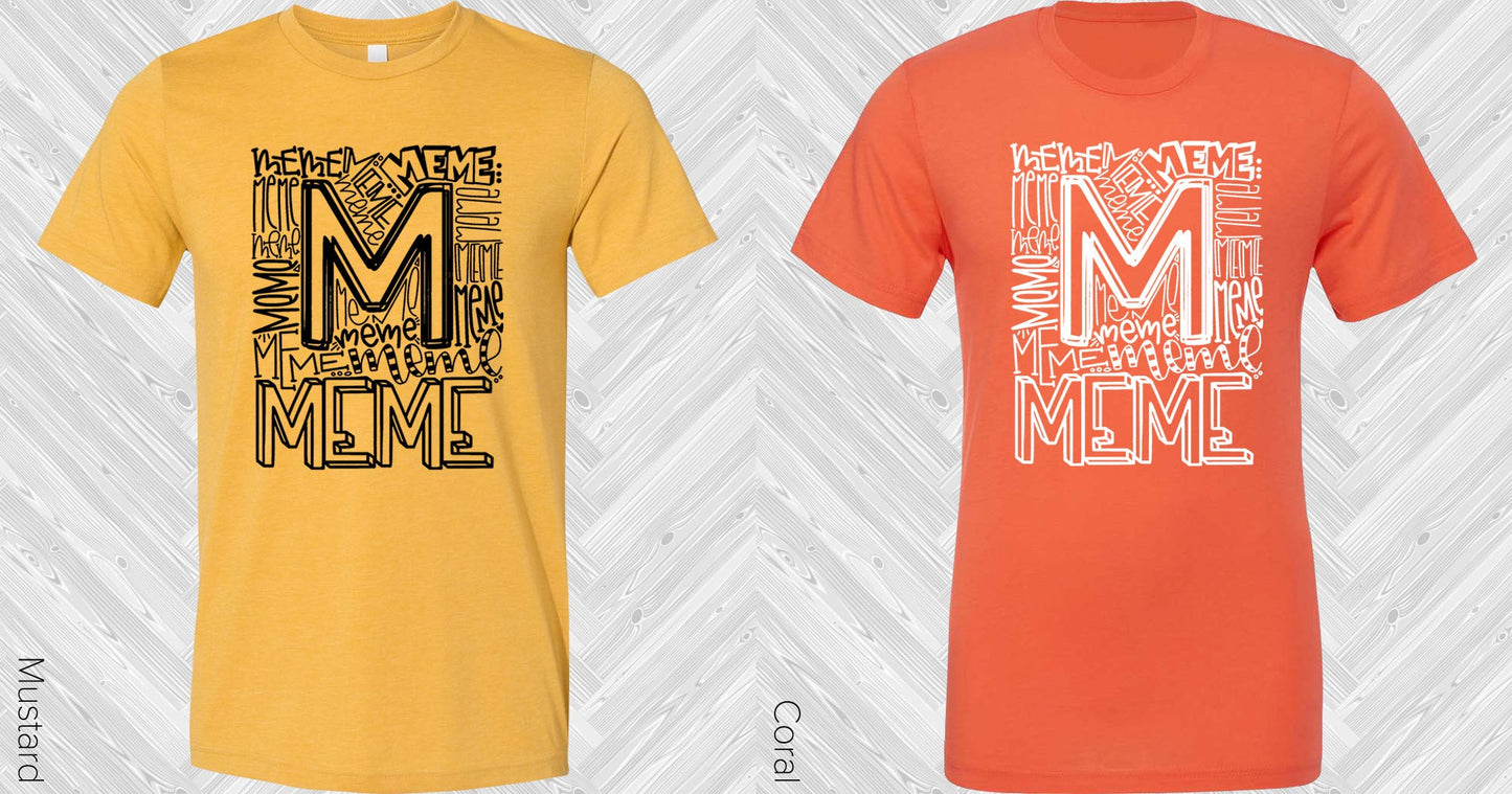 Meme Subway Art Graphic Tee Graphic Tee