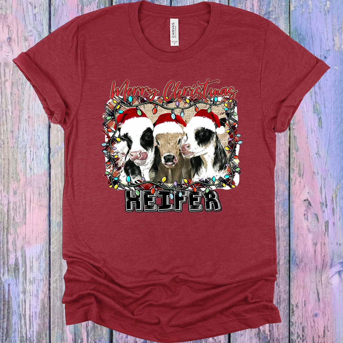 Merry Christmas Heifer Graphic Tee Graphic Tee