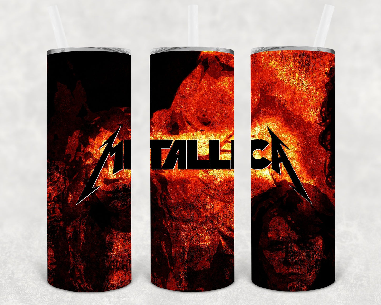 Metallica 20 Oz Skinny Tumbler