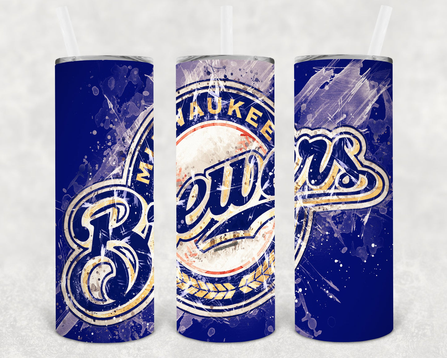 Milwaukee Brewers 20 Oz Skinny Tumbler
