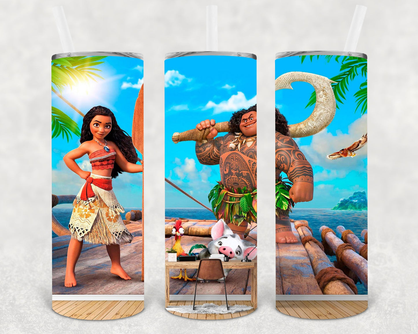 Moana 20 Oz Skinny Tumbler