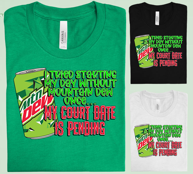 I Tried Starting My Day Graphic Tee Graphic Tee