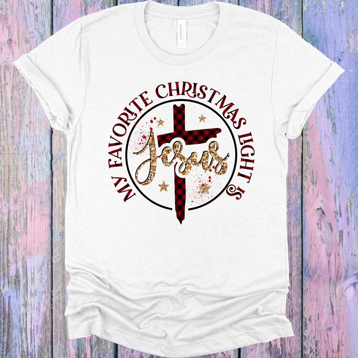 My Favorite Christmas Light Is Jesus Graphic Tee Graphic Tee