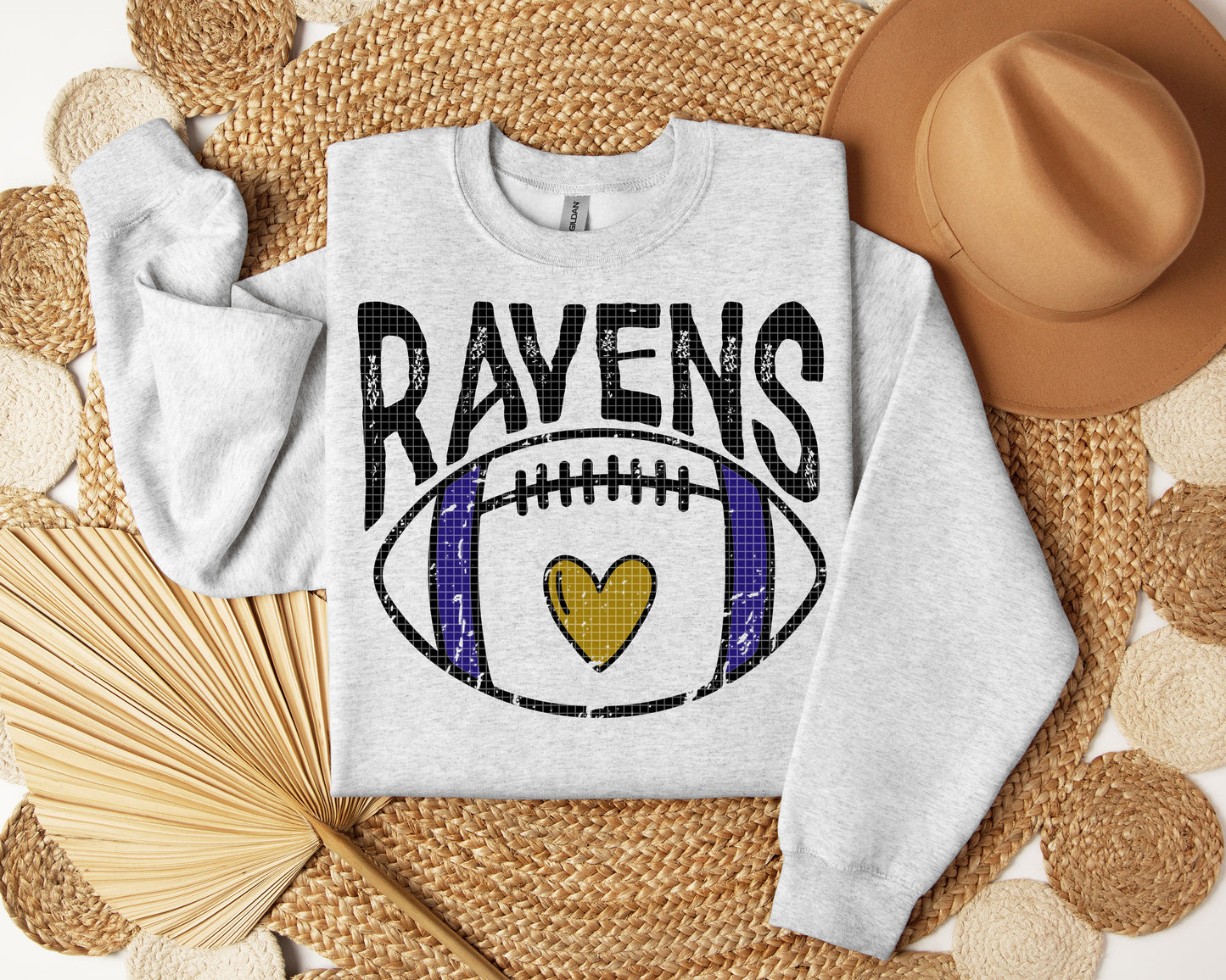 Football Heart Graphic Tee