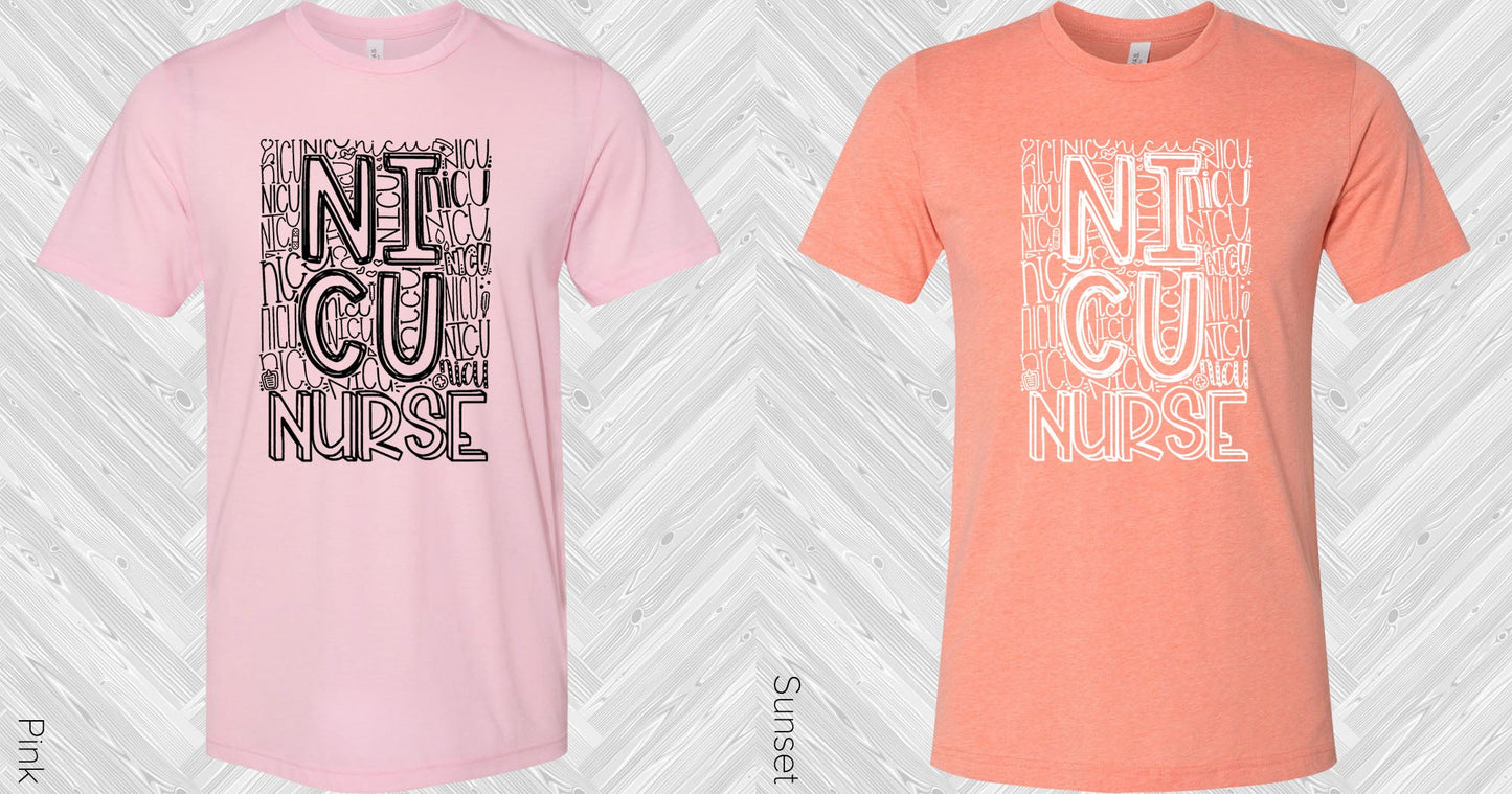 Nicu Nurse Subway Art Graphic Tee Graphic Tee
