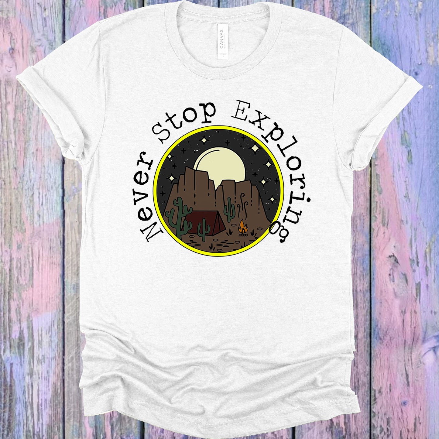 Never Stop Exploring Graphic Tee Graphic Tee