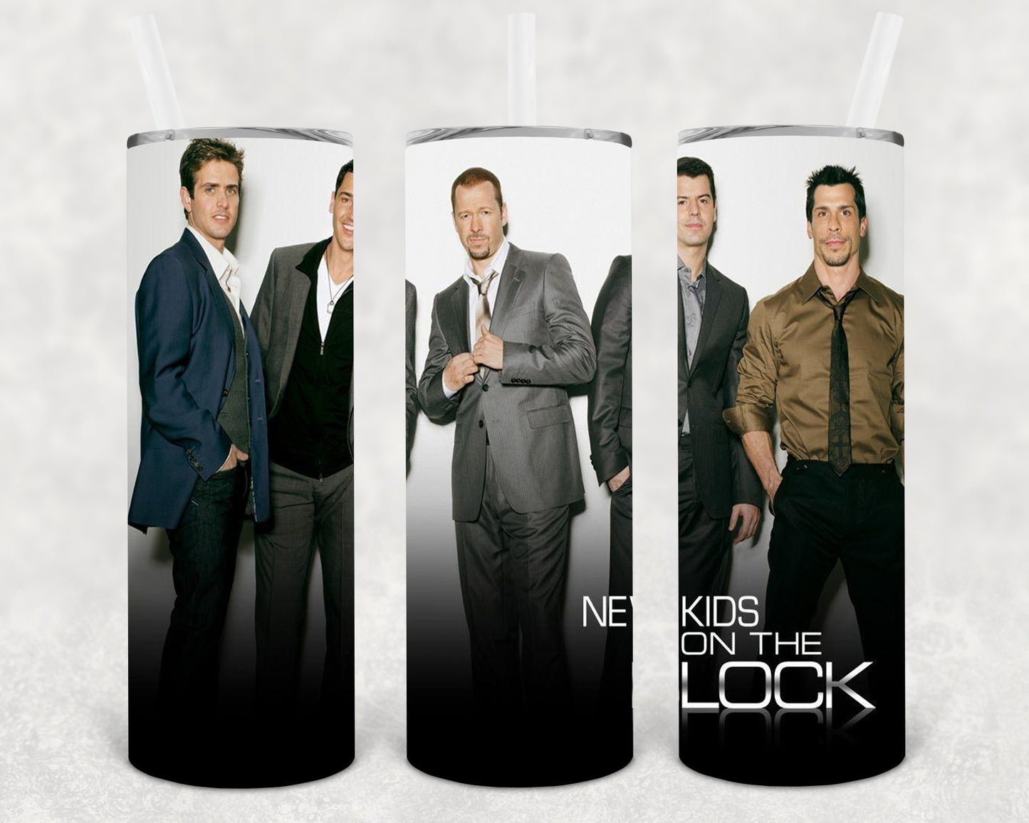 New Kids On The Block 20 Oz Skinny Tumbler